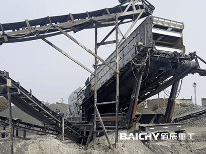 Tire-type granite mobile crushing plants in Russia -mobile impact crusher