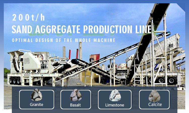 200 t/h aggregate production line - 750x1060 jaw crusher