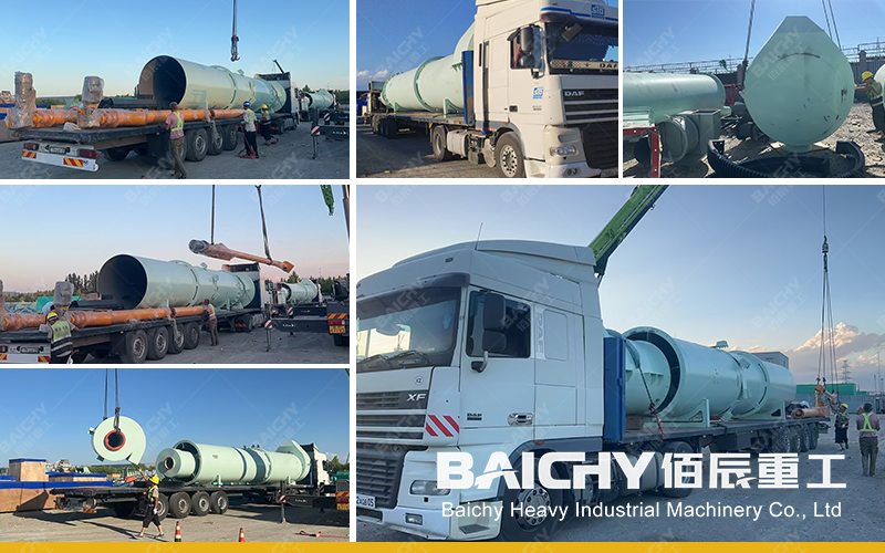 1.8x20M Single Cylinder Rotary Dryer Shipped To Kazakhstan