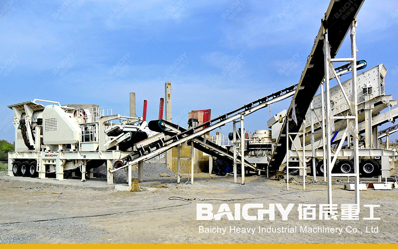 180-250tph Limestone Mobile Crushing Plant - Baichy Machinery 