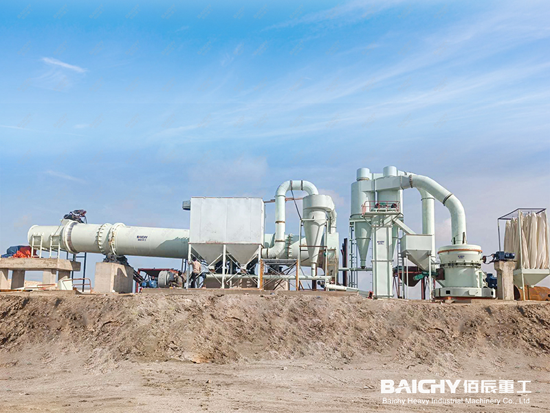 10-15tph Gypsum Grinding and Drying Production Line In Mauritania