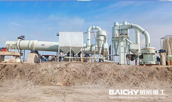 10-15tph Gypsum Grinding and Drying Production Line In Mauritania