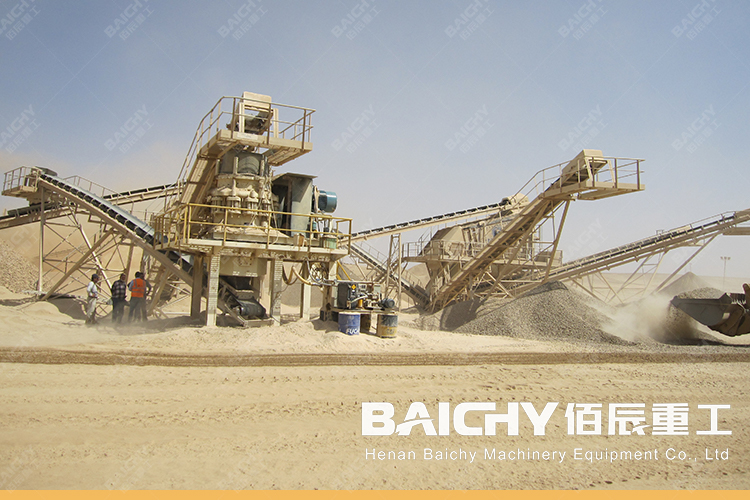 capacity 150-180tph aggregate crushing line - cone crusher.j