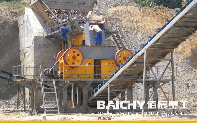 PE Jaw Crushing Production Line Maintenance - Baichy Machinery