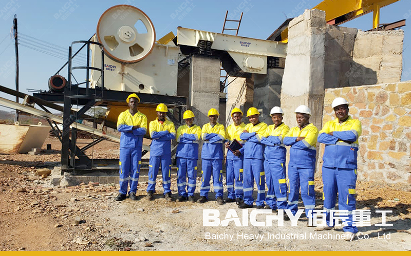 PE Jaw Crushing Production Line Operation - Baichy Machinery