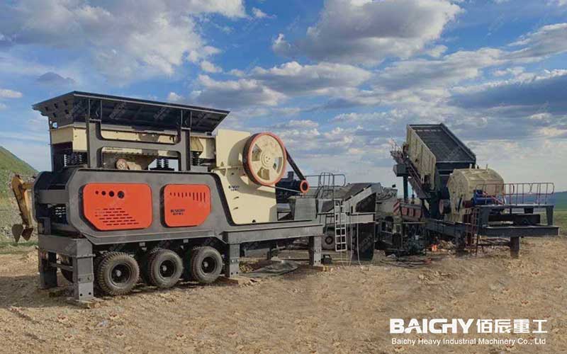 Mobile Jaw Crusher Finished Product Size 65 mm Or Less, No Screen, Only For Base Material