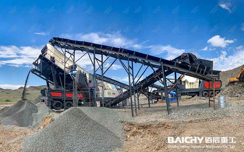 Mobile Crushing Unit Of Crushing Run-of-mine Material Fractions 350mm Down To 30mm