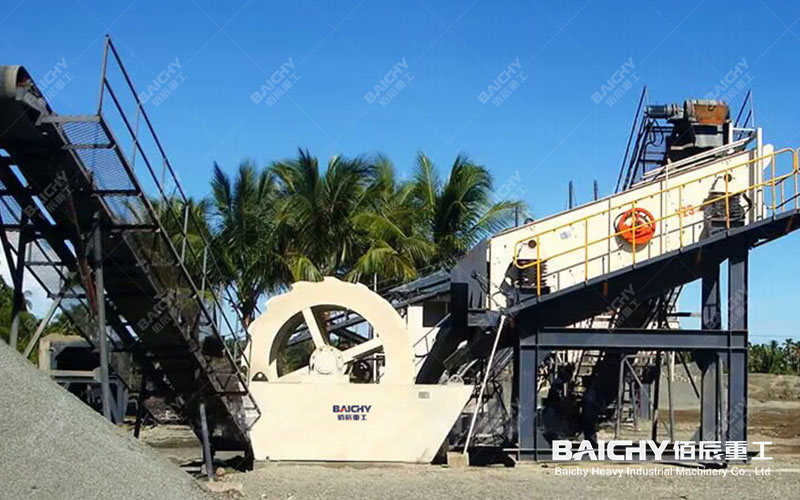 Wheel-Bucket Sand Washer: On-Site Operation