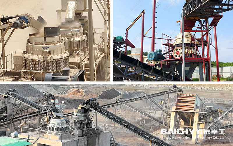 Site View of the Limestone Crushing Production Line (Cone Crusher)