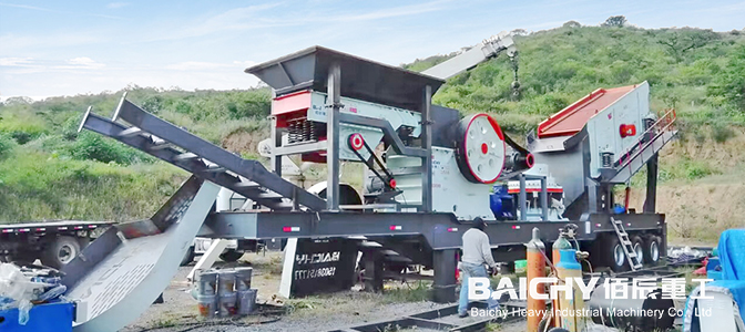 60-100tph Mobile Jaw & Cone Crushing Plant