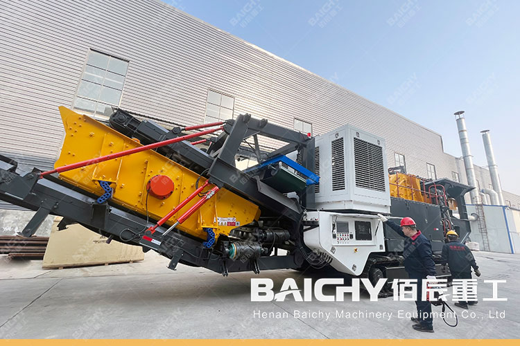 Baichy C96 Portable Jaw Crushing Plants, track mobile crusher for sale