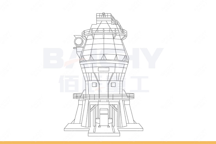 Vertical roller mill for cement and slag grinding