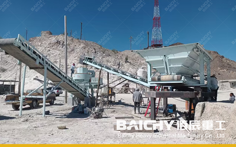 80tph Silica Sandstone Processing Plant - Baichy Machinery