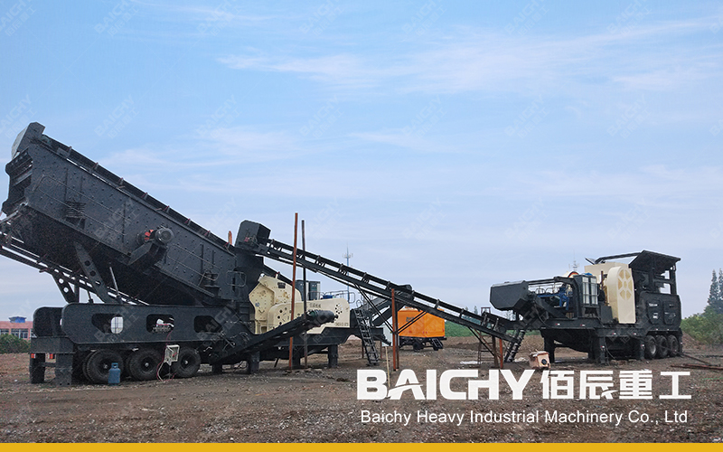 Baichy Mobile Limestone Crushing Plant 150-200 tph