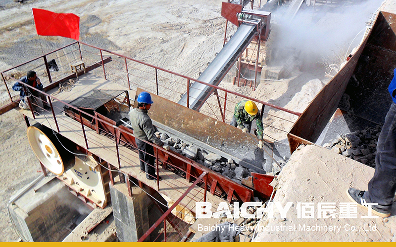 Jaw Crusher - 120tph Limestone crushing screening plant