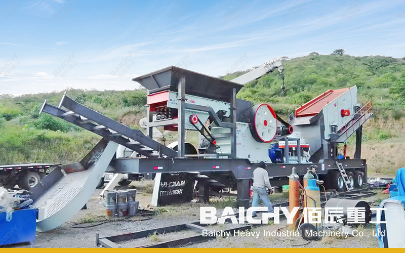 Baichy 60-80 tph Mobile Jaw Crusher Plant