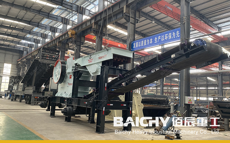 80-100tph Granite Portable Crushing Plant