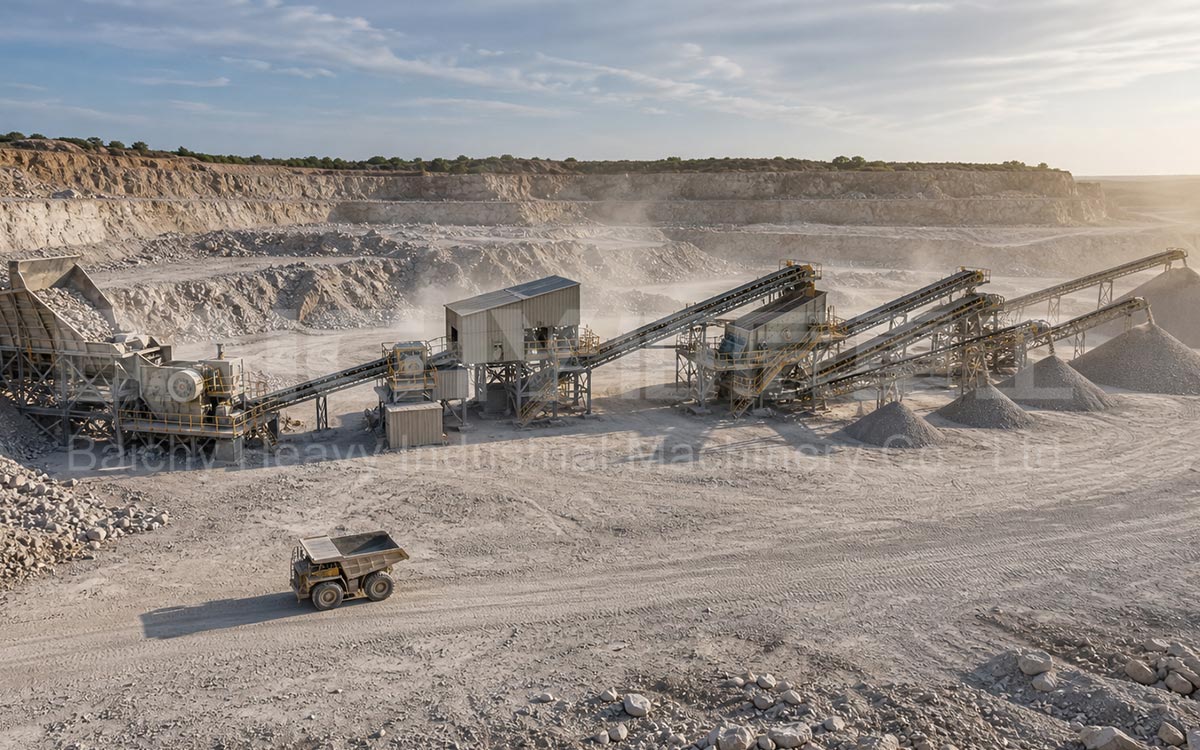 80–100 tph Crushed Stone Production Line Solution