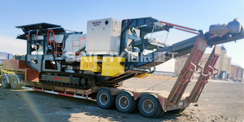 YMC120 Crawler Crusher with c120 jaw crusher