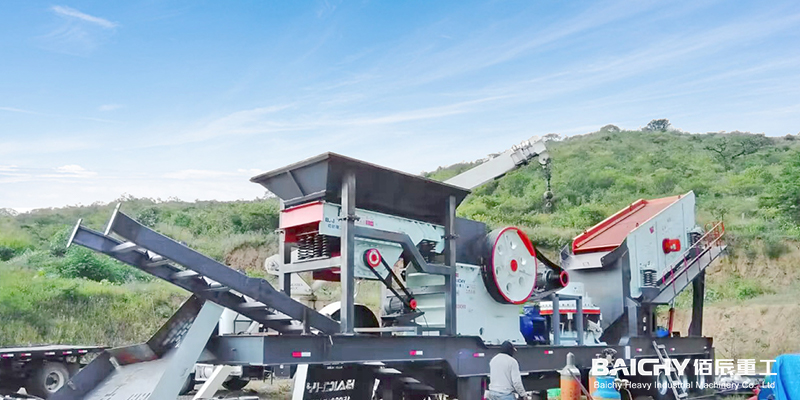 60-100t/h Combined mobile crusher plant