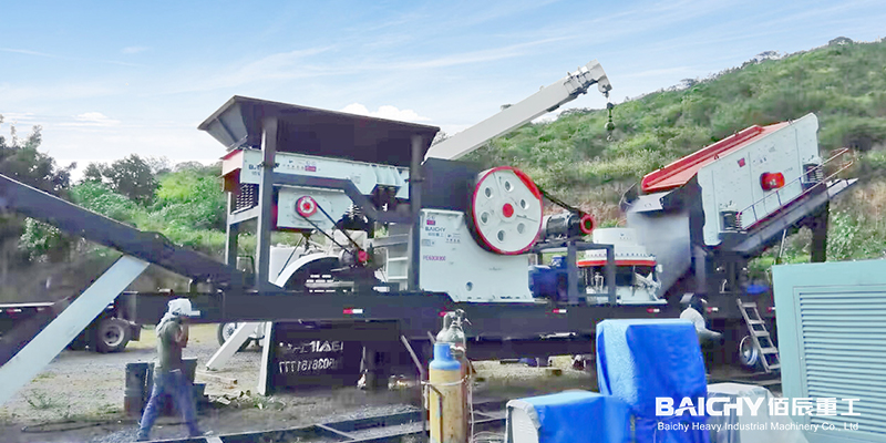 60-100t/h Combined mobile crusher plant