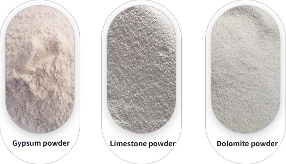 Finished powder from grinding equipment